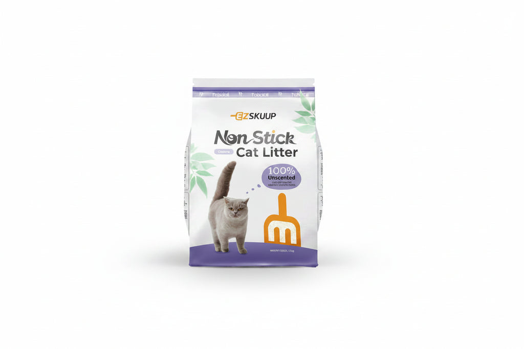 EZSKUUP Non-Stick Cassava Cat Litter 9Lb/4.1kg (Compatible with Robotail Automatic Litter Box C32)