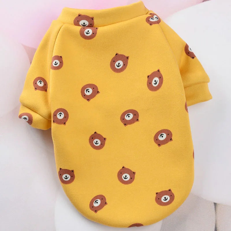 Cartoon Pet Clothes Suit Hoodies Coat for Small Dogs Dachshund York Puppy Cat Sweatshirt Pullover Jacket Pet Costumes Winter XL