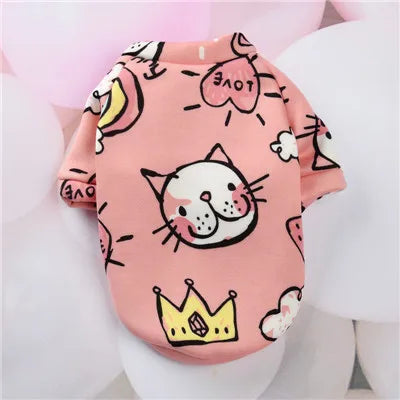 Cartoon Pet Clothes Suit Hoodies Coat for Small Dogs Dachshund York Puppy Cat Sweatshirt Pullover Jacket Pet Costumes Winter XL
