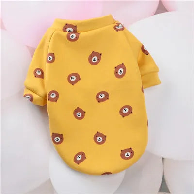 Cartoon Pet Clothes Suit Hoodies Coat for Small Dogs Dachshund York Puppy Cat Sweatshirt Pullover Jacket Pet Costumes Winter XL
