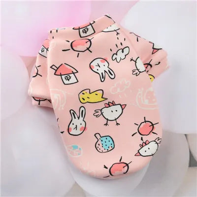 Cartoon Pet Clothes Suit Hoodies Coat for Small Dogs Dachshund York Puppy Cat Sweatshirt Pullover Jacket Pet Costumes Winter XL