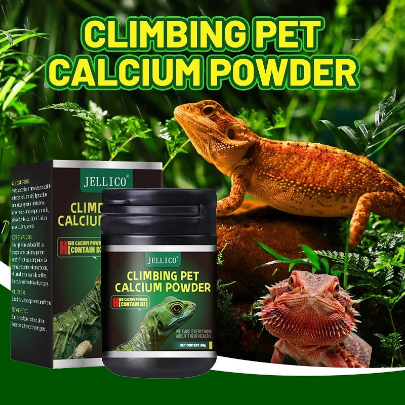 Crawling Pet Vitamin D3 Calcium Powder For Amphibian Reptiles Turtle Pet Frog Chameleon Promoting Calcium Absorbing & Supplement