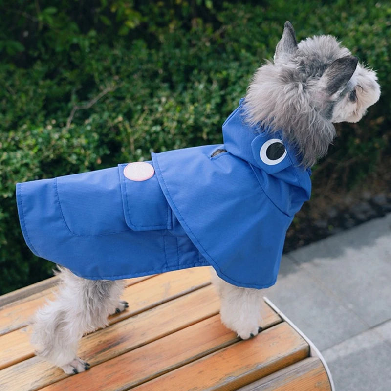 Pet Dog Raincoat Coat The Dog Face Pet Cape Clothes Outdoor Jacket Dog Raincoat Reflective Clothes for Small Medium Large Dogs