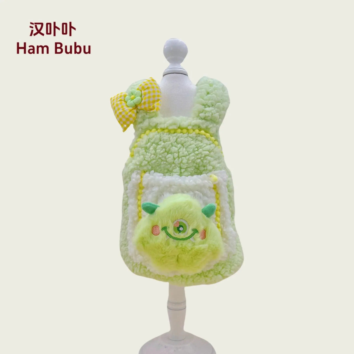 Autumn And Winter Pet Clothes For Small Dogs, Cute Plush Small Monster Doll Design, Warm Dog Apparel For Teddy, Bichon Frise