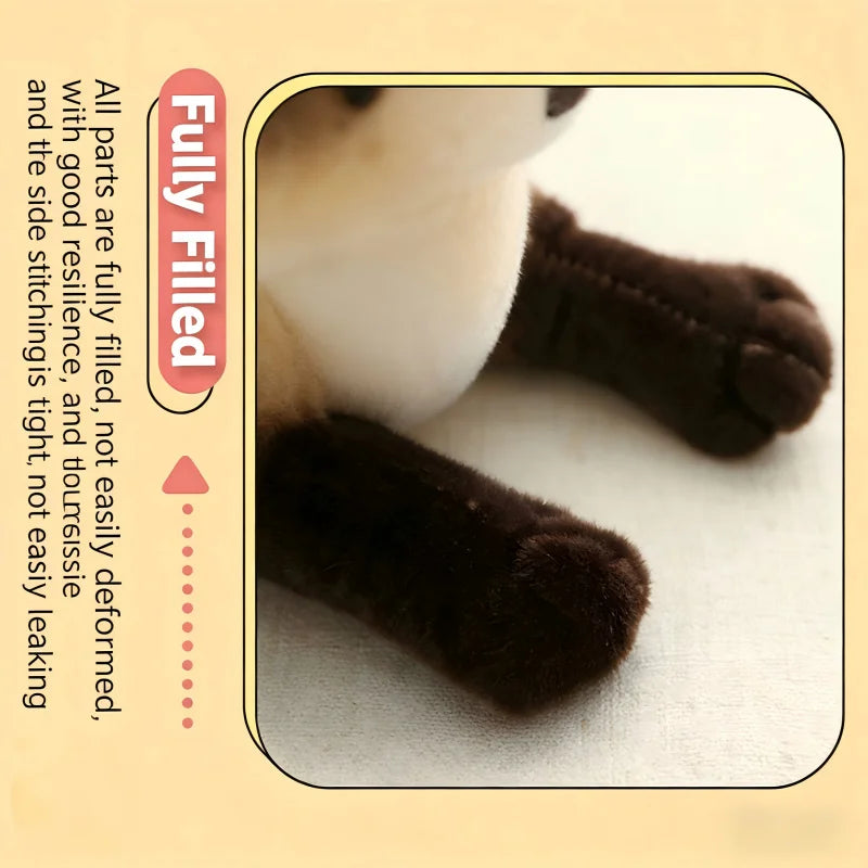 Pet cat toy, realistic cat plush toy, soft and comfortable, a great companion for indoor play