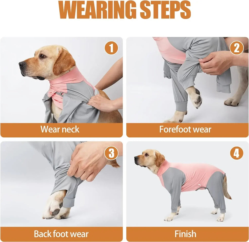 Pet Recovery Suit Dog Pajamas High Elasticity Comfortable Convenient Home Wear Jumpsuit Clothing For Small Medium Dogs