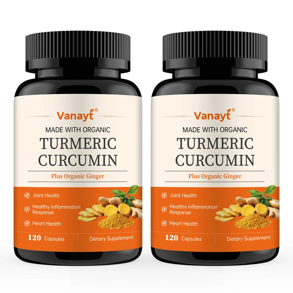 Turmeric Curcumin Capsules - with Black Pepper 95% Curcumin Complex - for Joint, Digestive & Immune Support Supplement