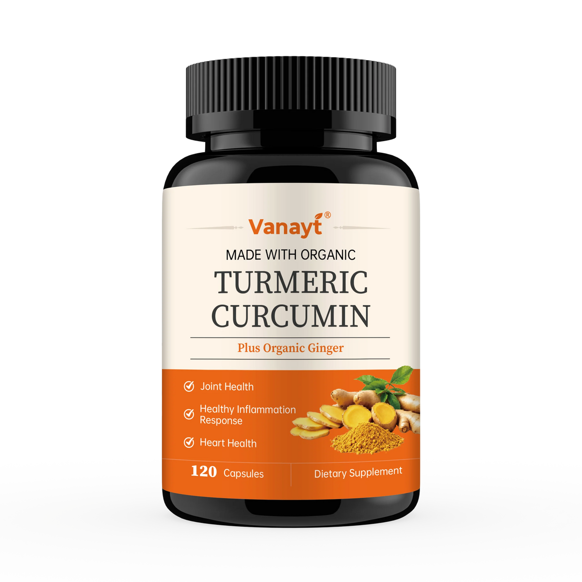 Turmeric Curcumin Capsules - with Black Pepper 95% Curcumin Complex - for Joint, Digestive & Immune Support Supplement