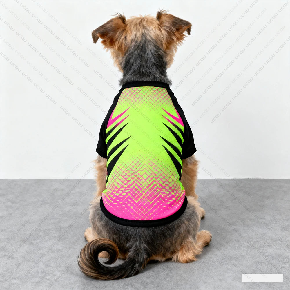 Pet Autumn Clothing Dog T-Shirts Vest Fashion Trend Design Fresh And Cute Exclusive For Cute Pets  Quick Drying And Breathable