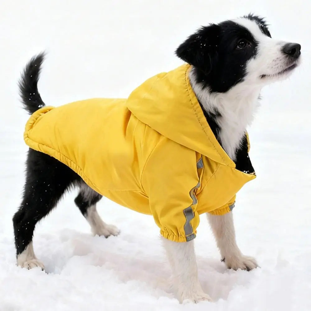 Pet Costume Windproof Fleece Dog Clothes Waterproof Warm Winter Pet Apparel Thicken Comfortable Pet Sweatshirt Autumn Winter
