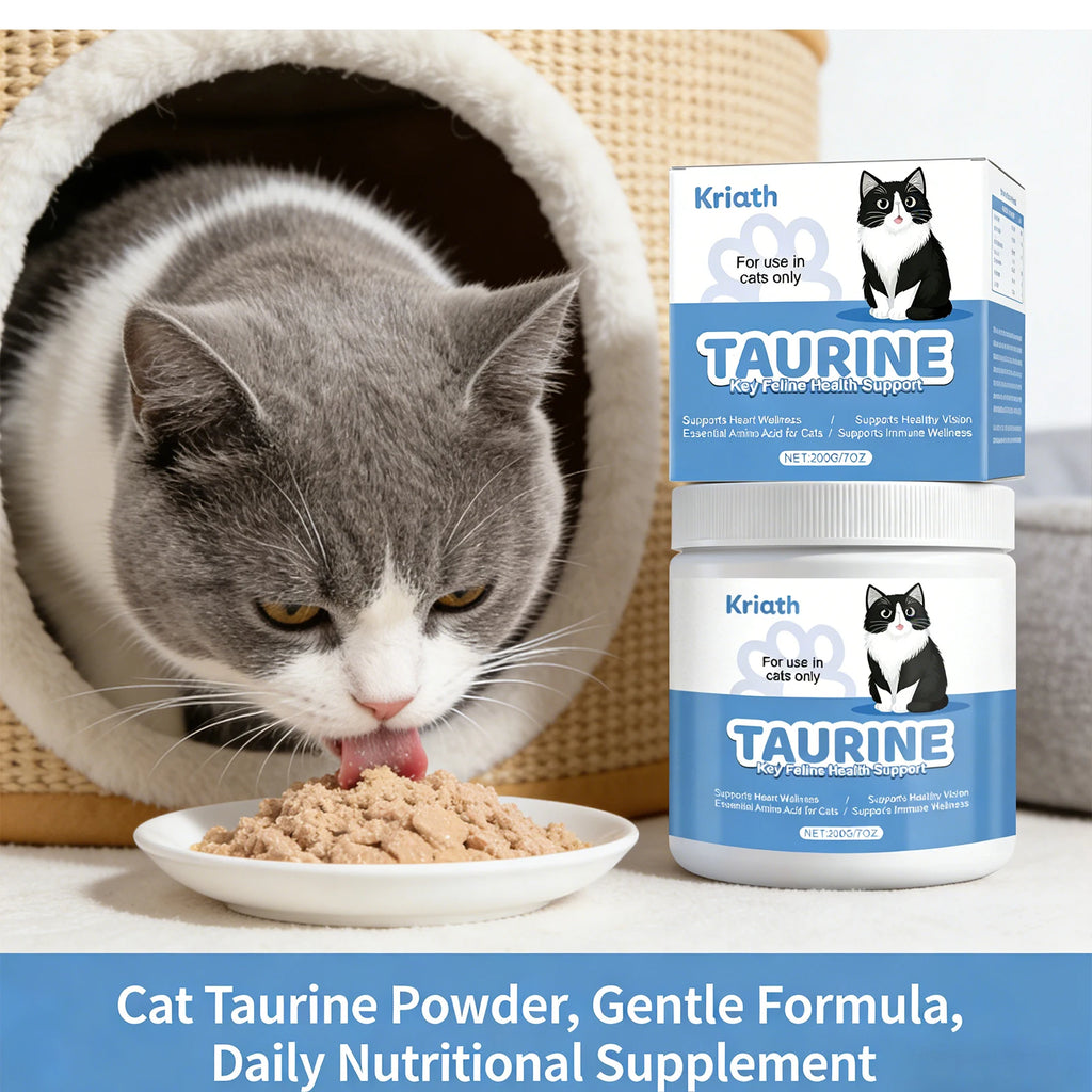 Cats Taurine Powder Support Pet Heart Health and Stability Maintain Pets Vision Gentle Formula Pet Daily Care Nutrition Powder