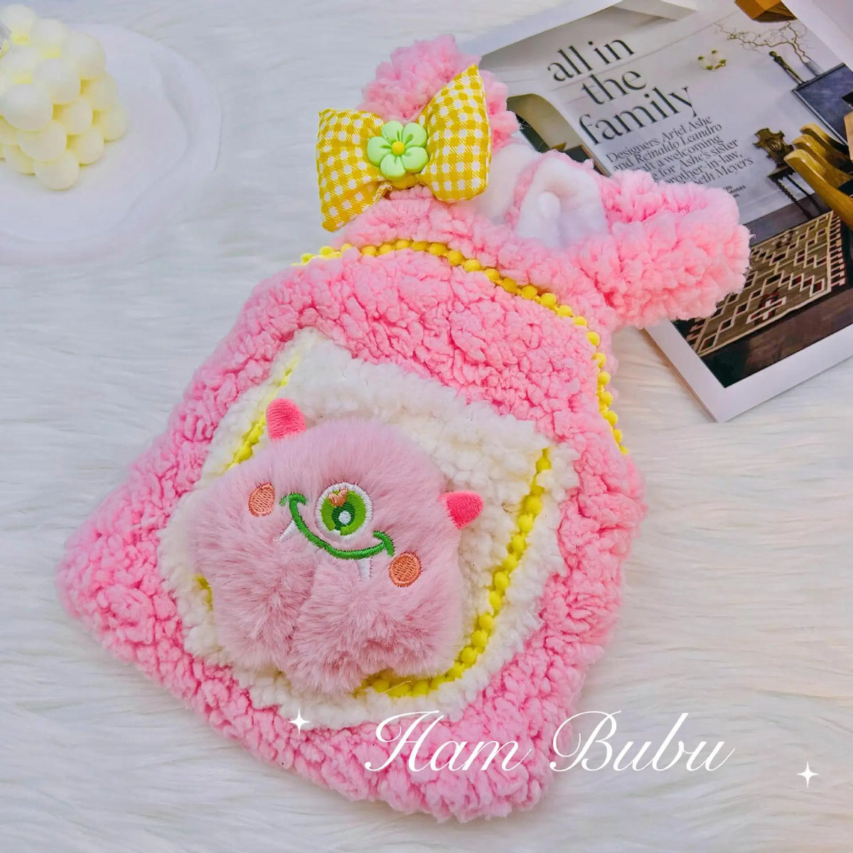 Autumn And Winter Pet Clothes For Small Dogs, Cute Plush Small Monster Doll Design, Warm Dog Apparel For Teddy, Bichon Frise