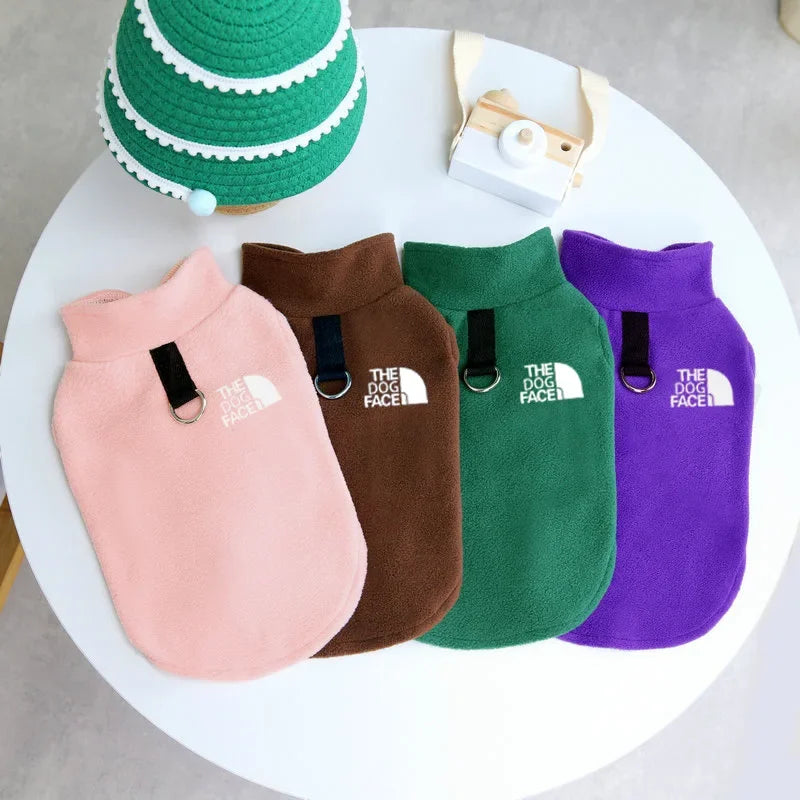 Pet Dog Clothes,Polar Fleece Warm Dog Vest,Fashion Comfortable and Breathable Dog Cothes,Clothes for Small and Medium-sized Dogs
