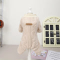 New Pet Clothes Fleece Dog Costume Dog Cold Weather Coats Cat Apparel Soft Flannel Dog Jumpsuit Clothes Pet Four Legged Pajamas