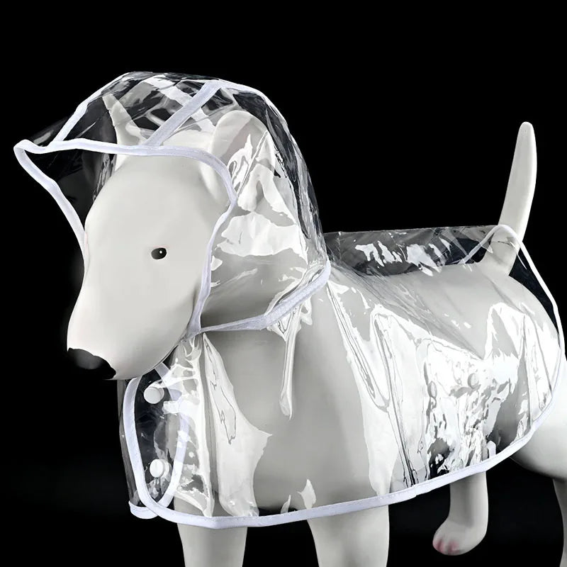 Pet Raincoat Transparent Dog Raincoat Waterproof and Windproof Pet Clothing Large Dog Pet Dog Dog Costume