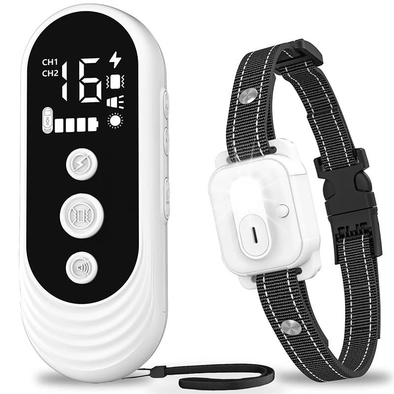 3300Ft Electric Dog Training Collar Remote Control Waterproof Pet BehaviorFor 5-120lbs Puppy With Shock Vibration