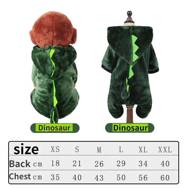 Pet Dog Clothes Warm Soft Fleece Dogs Jumpsuits Pet Clothing for Small Dogs Puppy Cats Hoodies Chihuahua Yorkshire Costume Coats
