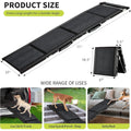 Upgraded Dog Ramp For Cars Folding Pet Ramp For Large Dogs With Non-Slip Surface Portable Outdoor Dog Car Ramp Up to 250 LBS