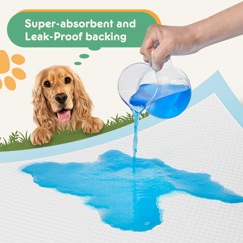 JHK 150 Count 22' X 22' Super Absorbency Disposable Underpads Leakproof Quick Drying Disposable Pads for Dogs Puppy Cat Pee Pads