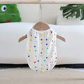 Pet Apparel Heart Pattern Dog Vest Soft Cotton Breathable Pet T-shirt Cozy Thin Pet Short Shirt Puppy Wear