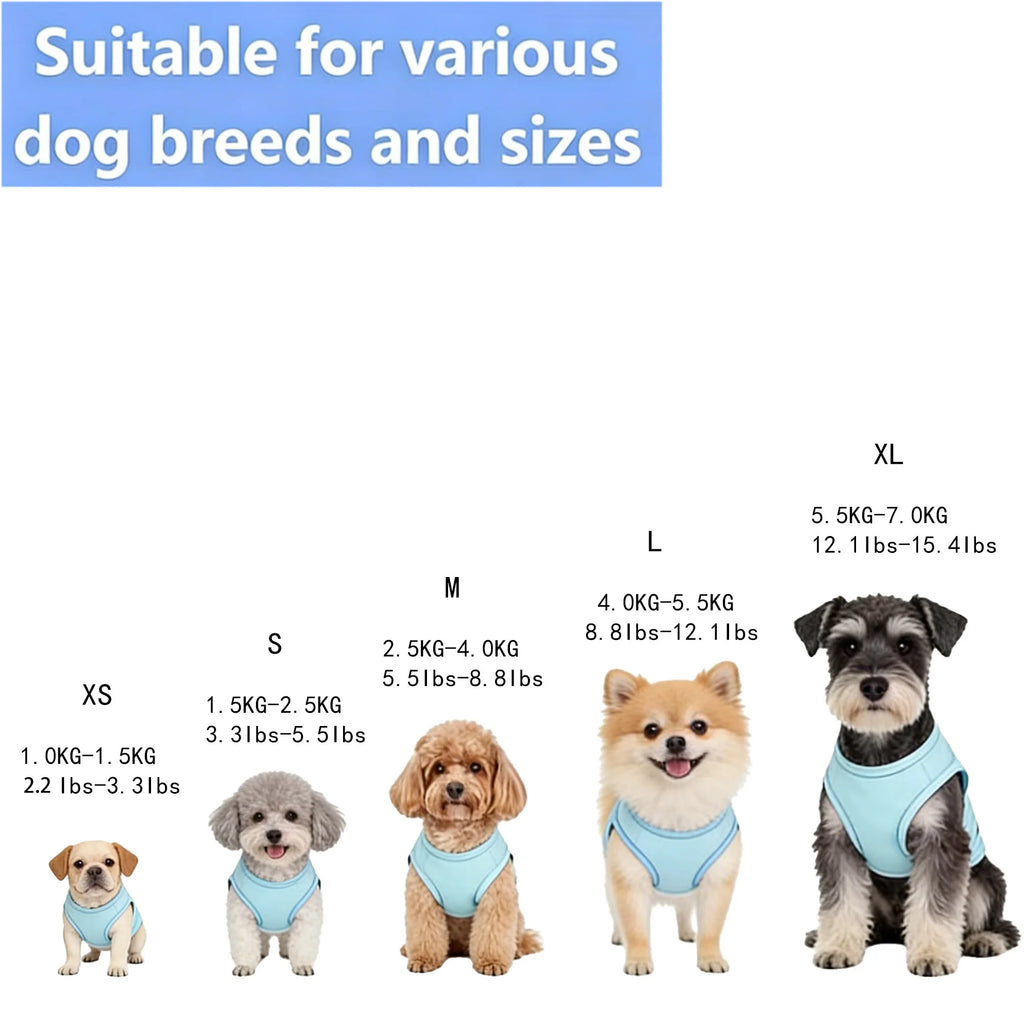 Pet Vest "Mama's Bodyguard" Themed Print,Thin Dog Vest for Small and Medium Dogs Cats Summer Pet Apparel in Multiple Colors