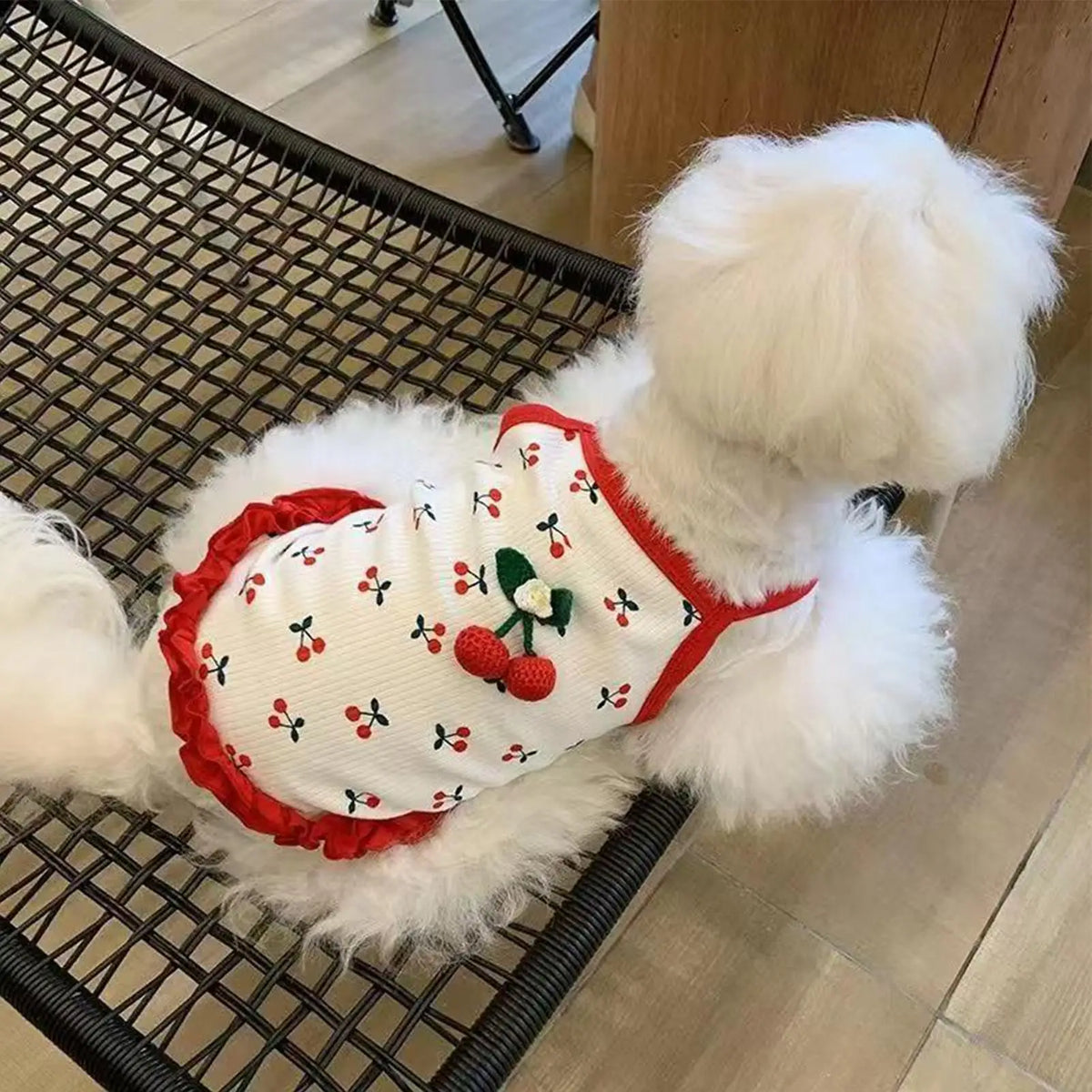 Puppy Clothes Cute Soft Breathable Cotton Vest Spring Summer Dog Outfit Apparel Small Pet Walking Park Wear