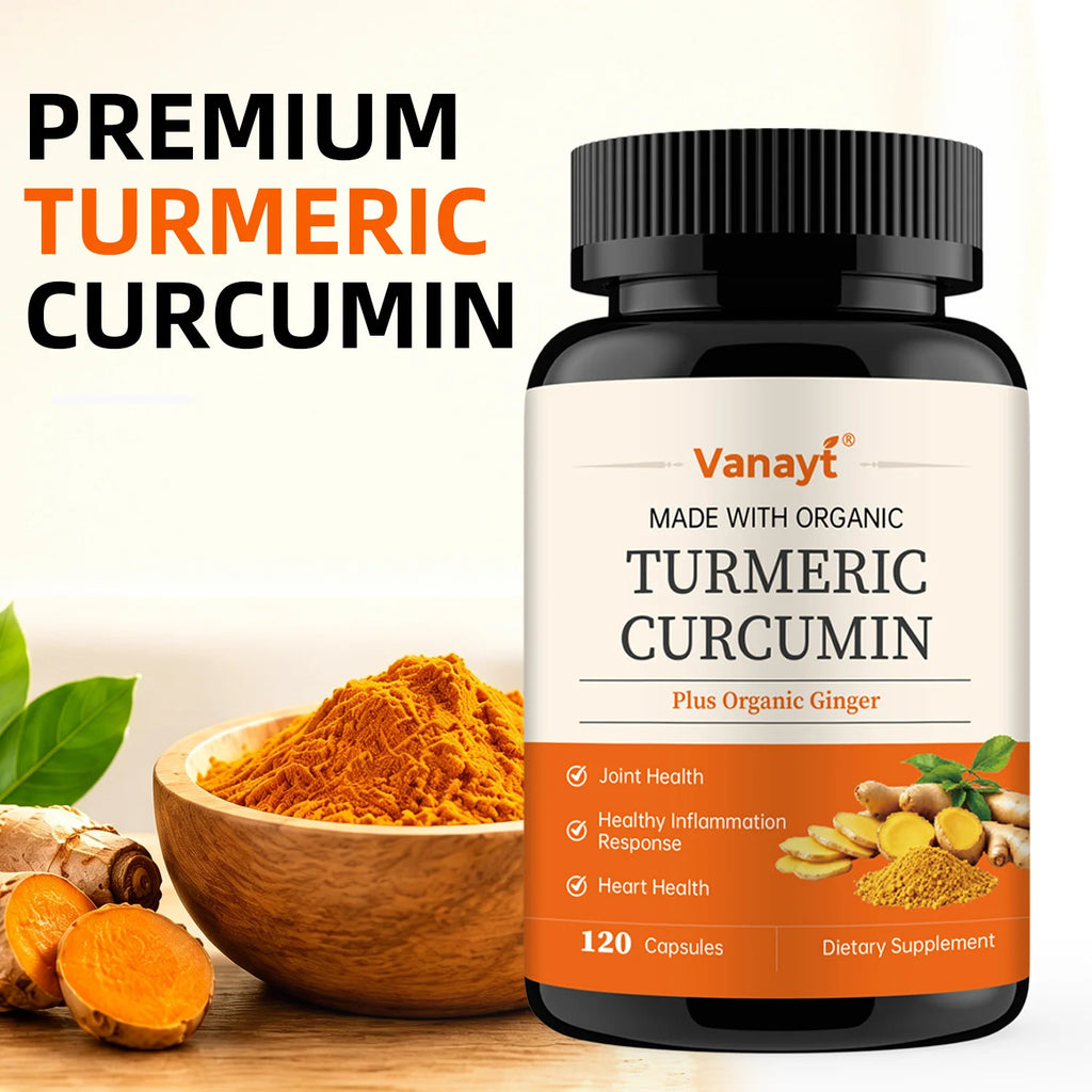 Turmeric Curcumin Capsules - with Black Pepper 95% Curcumin Complex - for Joint, Digestive & Immune Support Supplement