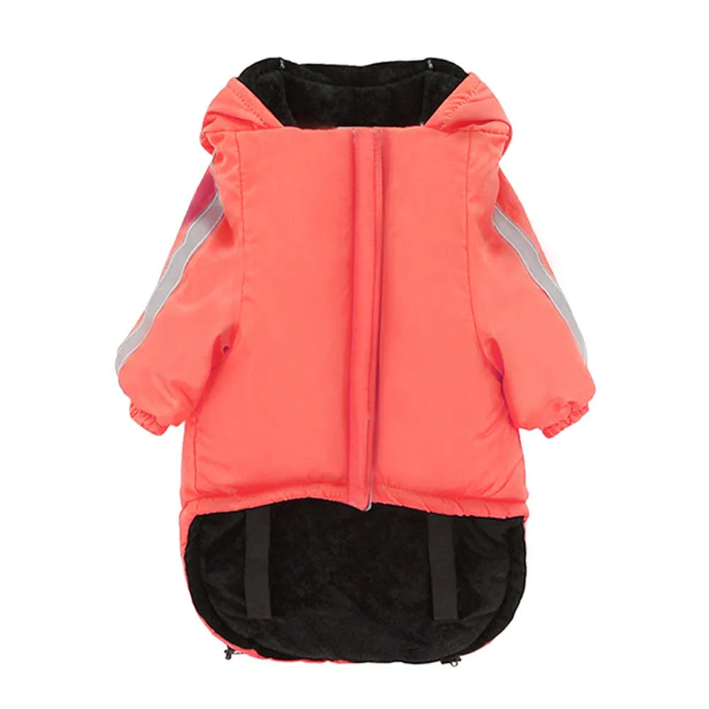 Pet Costume Windproof Fleece Dog Clothes Waterproof Warm Winter Pet Apparel Thicken Comfortable Pet Sweatshirt Autumn Winter