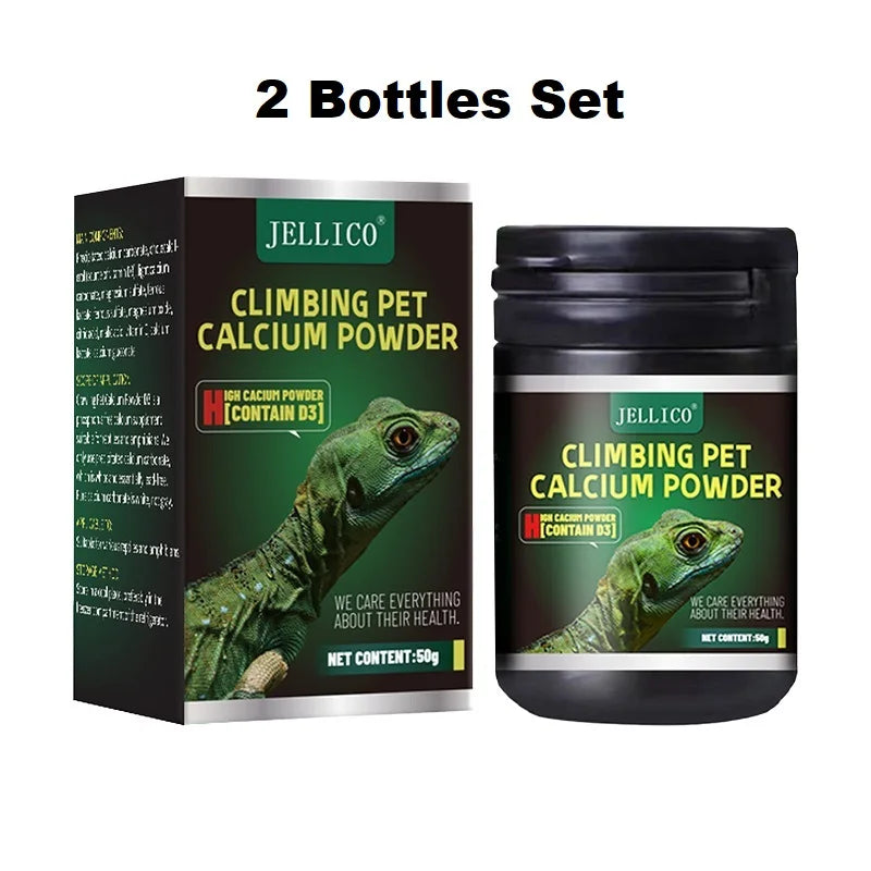 Crawling Pet Vitamin D3 Calcium Powder For Amphibian Reptiles Turtle Pet Frog Chameleon Promoting Calcium Absorbing & Supplement