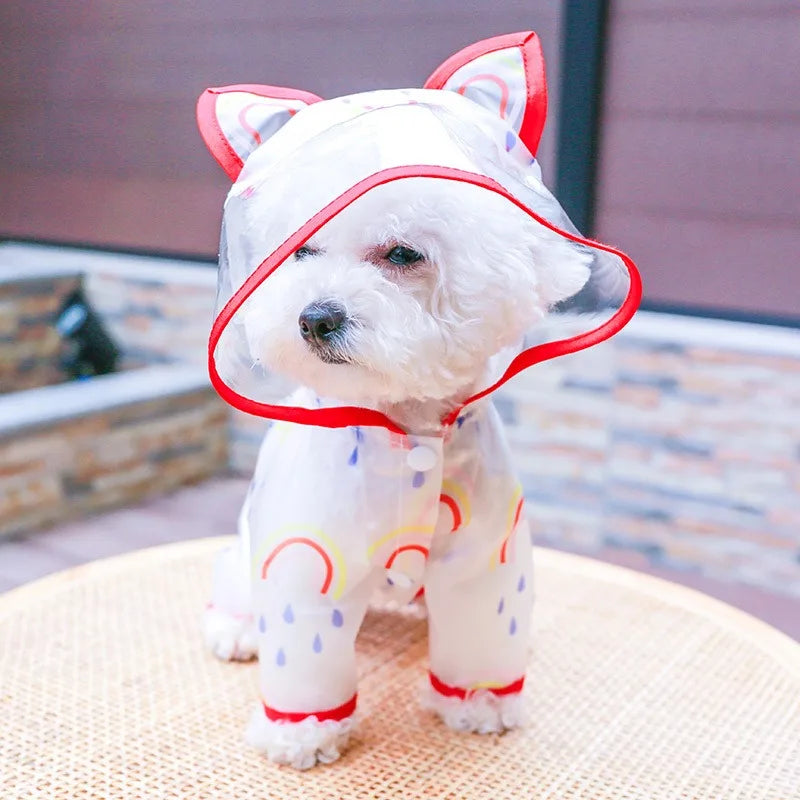 Dog Raincoat Waterproof Pet Clothes Accessories Dogs Apparel Apparels Small Clothing Pieces Hooded For Supplies Products