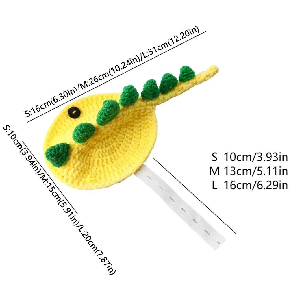 Pet Apparel Cartoon Turtle Knitted Sweater Dinosaur Warm Turtle Costume Adjustable Pet Tortoise Clothes Halloween Party