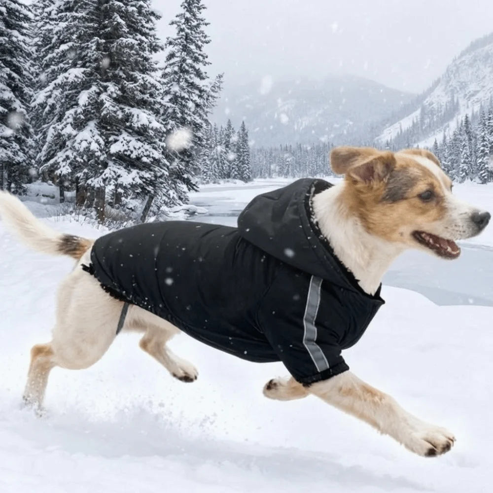 Pet Costume Windproof Fleece Dog Clothes Waterproof Warm Winter Pet Apparel Thicken Comfortable Pet Sweatshirt Autumn Winter