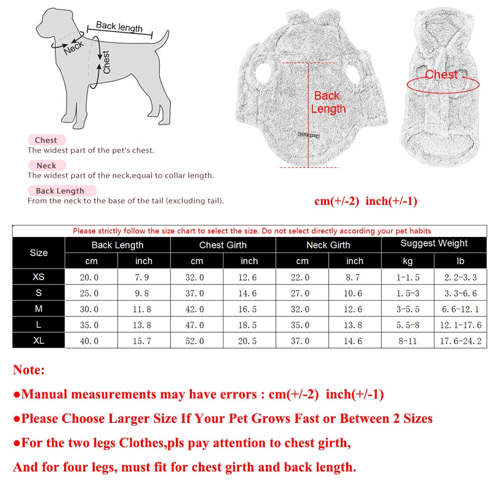 Soft Fleece Pet Dog Clothes Cute Hoodie Coat For Small Medium Dogs Cats Autumn Winter Puppy Hooded Jacket Sweater Pug Apparel