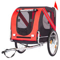 Large Dog Bike Trailer 88Lbs Capacity Pet Bicycle Carrier Foldable Oxford Fabric Universal Coupler with Quick Release Wheels
