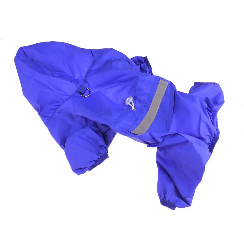 Pet Dog Rain Coat Cat Raincoat Outdoor Rainwear Hood Apparel Jumpsuit Puppy Rainy Day Casual Waterproof Jacket Pet Supplies