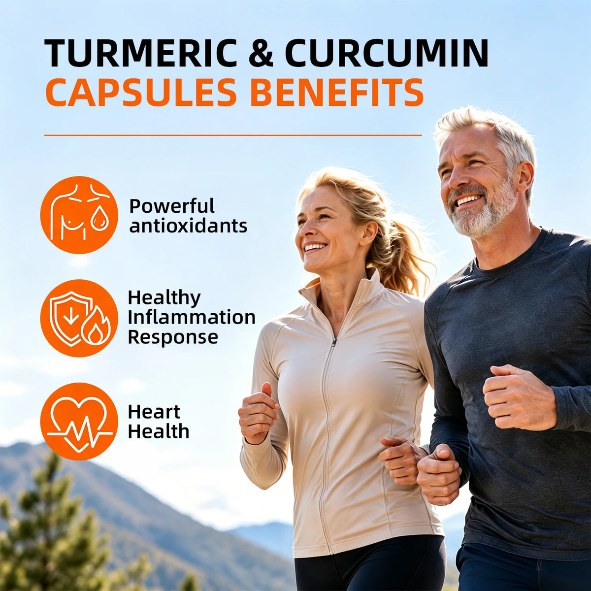 Turmeric Curcumin Capsules - with Black Pepper 95% Curcumin Complex - for Joint, Digestive & Immune Support Supplement