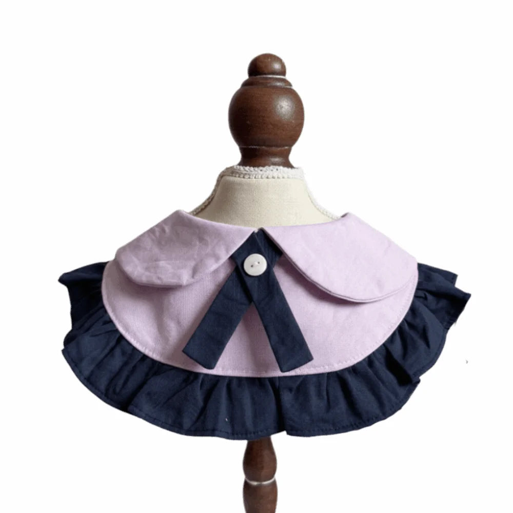 Pet Apparel Cute Pet Drool Bib Washable Breathable Cat Bib Scarfs Decorative Faux Collar Puppy Collar Small Dogs
