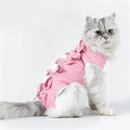 Pet Neutering Suit Cat Postoperative Recovery Anti Licking Clothing Adjustable Cat Wound Protective Clothes Pet Supplies