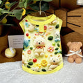 Spring pet apparel: cat & dog clothing - cartoon 3d print, teddy style, cute & breathable, anti-shedding, dropshipping available