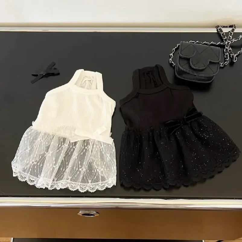 Pet Supplies Lace Pet Princess Dresses Fashion Breathable Dog Vest Soft Thin Design Pet Summer Clothes Autumn