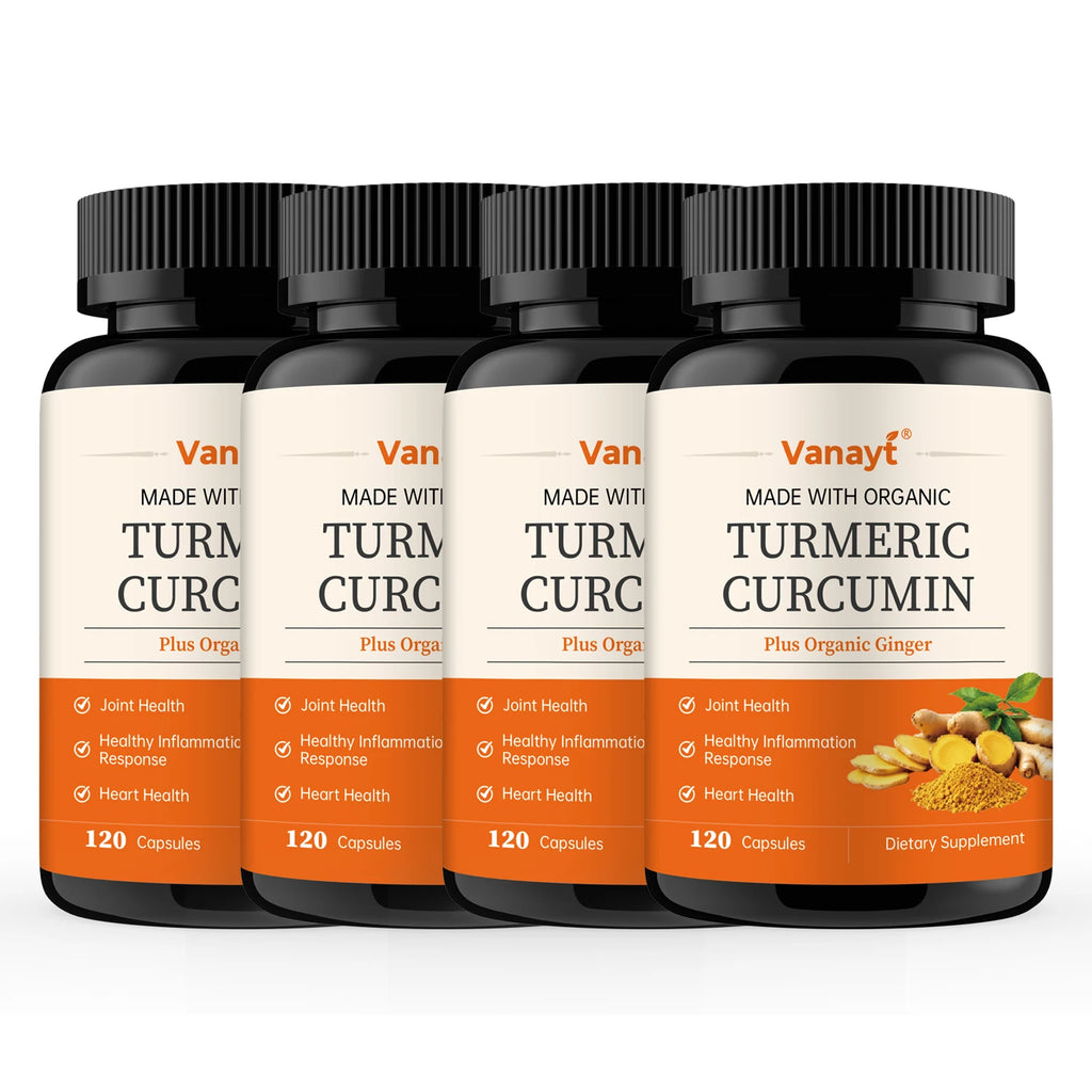 Turmeric Curcumin Capsules - with Black Pepper 95% Curcumin Complex - for Joint, Digestive & Immune Support Supplement