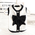 Luxury Dog Dress for Small Dogs Spring Dog Clothes Black Bow Pet Puppy Vest Cat Princess Skirt Chihuahua Bichon Pet Dog Apparel