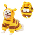 Bee Pet PUppy Coat Apparel Outfit Fleece Clothes Dog Cat Hoodies Fancy Costume Halloween Cosplay Sweater Dog Winter Warmth Hoodi